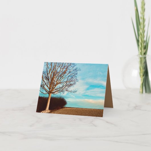 Überwinterungskartenbaum dankeskarte (Vorderseite)