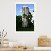 Überwuchertes Silo Poster (Küche)