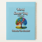 Überzeugen Sie den Schatten. Weltkrebstag Planer (Rückseite)