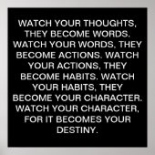 ÜBERZEUGEN SIE IHRE GEDANKEN POSTER (Vorne)