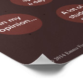 Überzeugendes Essay Tree English Poster (Ecke)