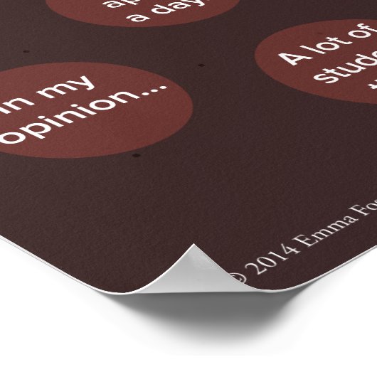 Überzeugendes Essay Tree English Poster (Ecke)