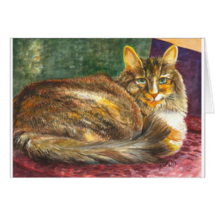 Überzeugte Katze