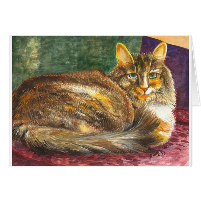 Überzeugte Katze (Vorderseite (Horizontal))