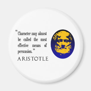 Überzeugung, Charakter, Aristoteles-Zitatmagnet Magnet