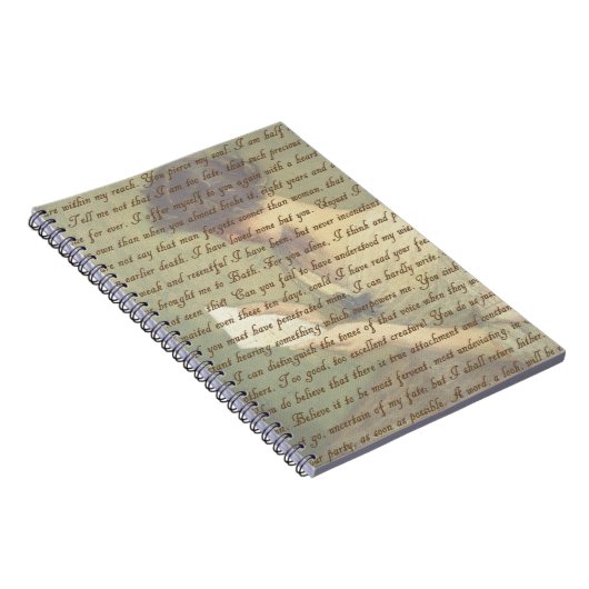 Überzeugungs-Buchstabe Notizblock (Rechte Seite)