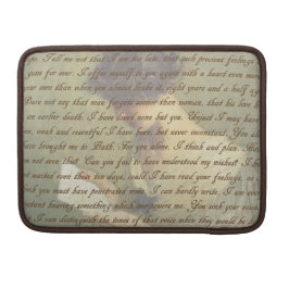Überzeugungs-Buchstabe Sleeve Für MacBook Pro
