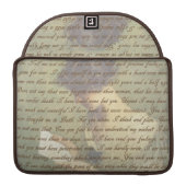 Überzeugungs-Buchstabe Sleeve Für MacBook Pro (Rückseite offen)