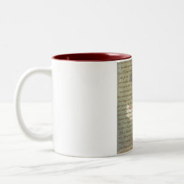 Überzeugungs-Buchstabe Zweifarbige Tasse