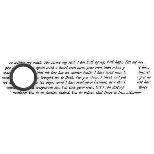 Überzeugungs-Text doppelseitig Speedflaschenöffner (Vorderseite (Horizontal))