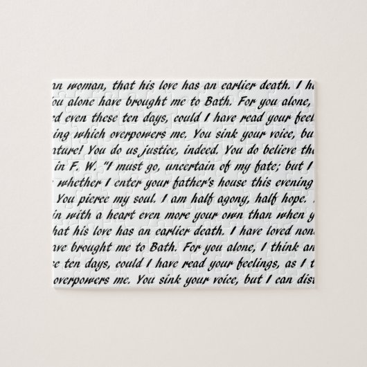 Überzeugungs-Text Puzzle (Horizontal)