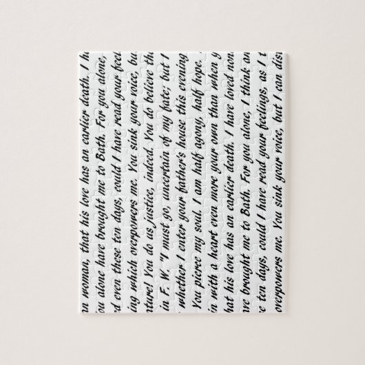 Überzeugungs-Text Puzzle (Vertikal)