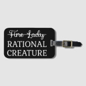 Überzeugungskraft Jane Austen - Rational Creature  Gepäckanhänger (Vorderseite (Horizontal))