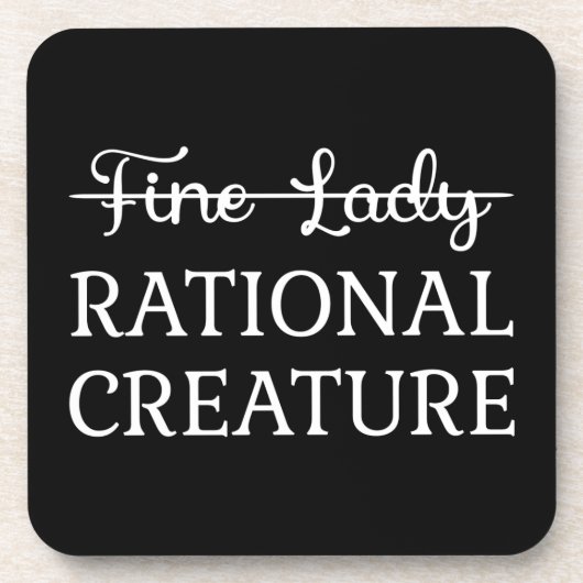 Überzeugungskraft Jane Austen - Rational Creature  Getränkeuntersetzer (Vorderseite)