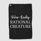 Überzeugungskraft Jane Austen - Rational Creature  Golfhandtuch (Vorderseite)