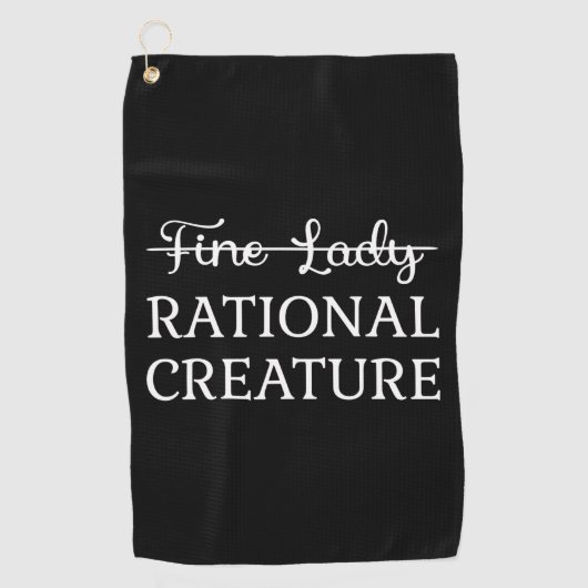 Überzeugungskraft Jane Austen - Rational Creature  Golfhandtuch (Vorderseite)