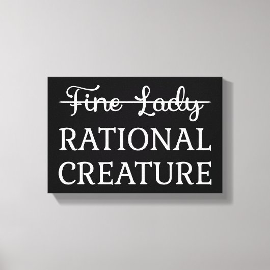 Überzeugungskraft Jane Austen - Rational Creature  Leinwanddruck (Vorderseite)