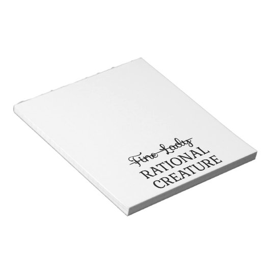 Überzeugungskraft Jane Austen - Rational Creature  Notizblock (angewinkelt)