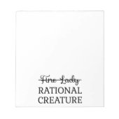 Überzeugungskraft Jane Austen - Rational Creature  Notizblock (Vorderseite)