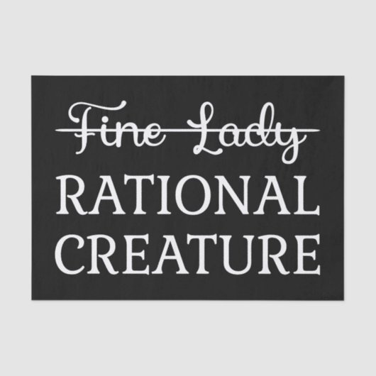 Überzeugungskraft Jane Austen - Rational Creature Seidenpapier (Vorderseite)
