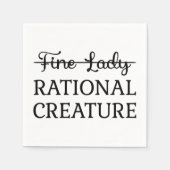 Überzeugungskraft Jane Austen - Rational Creature Serviette (Vorderseite)