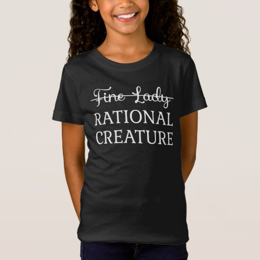Überzeugungskraft Jane Austen - Rational Creature  T-Shirt (Vorderseite)