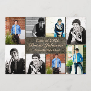 Überziehen 8/9 Fotos - Abschluss-Mitteilung mit Ankündigung