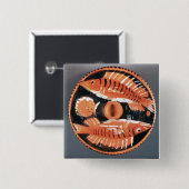 Überziehen Sie zwei Fische, 350 BC darstellen Button (Vorne & Hinten)