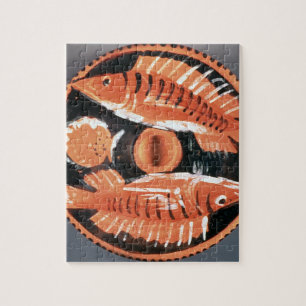 Überziehen Sie zwei Fische, 350 BC darstellen Puzzle