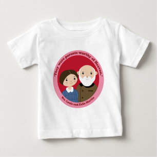 Überziehschutzanlage. Louis und Zelie Martin Baby T-shirt