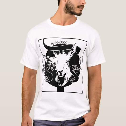 Überziehschutzanlagen-Ziegen-Logo T-Shirt (Vorderseite)