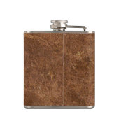 Überzieht rustikales Monogramm-Imitat Mann" s Flachmann (Rückseite)