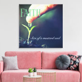 überzogene Canvas Art-Faith Seedling Leinwanddruck (Insitu (Wohnzimmer))