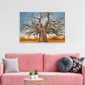 überzogene Canvas des Baobab-Baumes Leinwanddruck (Insitu (Wohnzimmer))