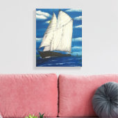 überzogene Canvas mit Sailboat Leinwanddruck (Insitu (Wohnzimmer))