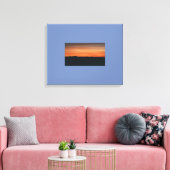 überzogene Canvas mit Sonnenuntergang Leinwanddruck (Insitu (Wohnzimmer))