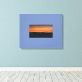 überzogene Canvas mit Sonnenuntergang Leinwanddruck (Insitu (Holzboden))