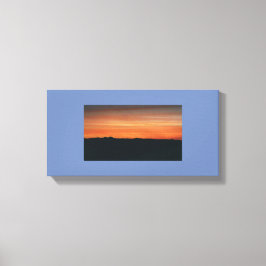 überzogene Canvas mit Sonnenuntergang Leinwanddruck