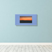 überzogene Canvas mit Sonnenuntergang Leinwanddruck (Insitu (Holzboden))