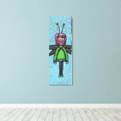 überzogene Canvas, Niedliche Girl-Malerei Leinwanddruck (Insitu (Holzboden))