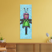 überzogene Canvas, Niedliche Girl-Malerei Leinwanddruck (Insitu (Wohnzimmer))