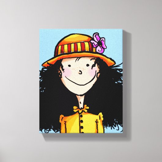 überzogene Canvas, Sommermädchen Leinwanddruck (Vorderseite)