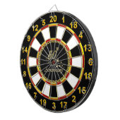 Überzogene Folie Jahrestages des Gold50. Gold Dartscheibe (Vorderseite rechts)