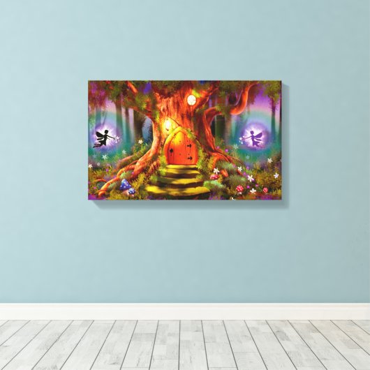 überzogene Leinwand Der Zauberbaum (Insitu (Holzboden))