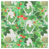 Überzogener Tomatengarten Stoff (Nahaufnahme)