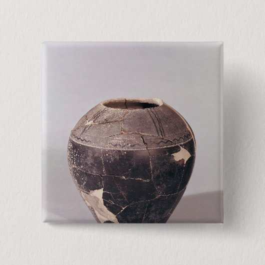 Überzug-Vase verziert mit wallend Linien Button (Vorderseite)