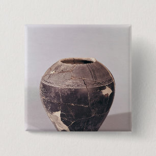 Überzug-Vase verziert mit wallend Linien Button