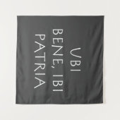 Ubi bene ibi patria wandteppich (Vorderseite (Horizontal))