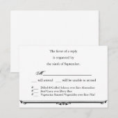 Ubi Caritas et Amor Wedding RSVP Template Karte (Vorne/Hinten)
