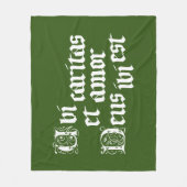 Ubi Caritas Fleecedecke (Vorderseite)